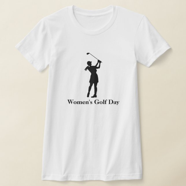 Jour de golf féminin (ou mois) Silhouette T-shirt (Poser)