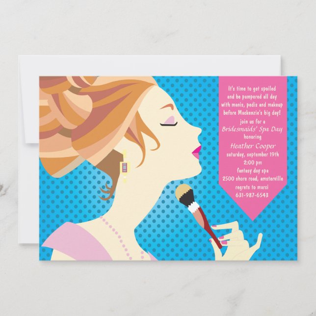 Jour de la beauté Invitation Spa (Devant)