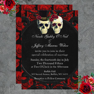 Jour de la Faire-part de mariage de la mariée mort