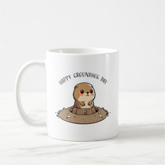 Jour de la marmotte Kawaii Mug