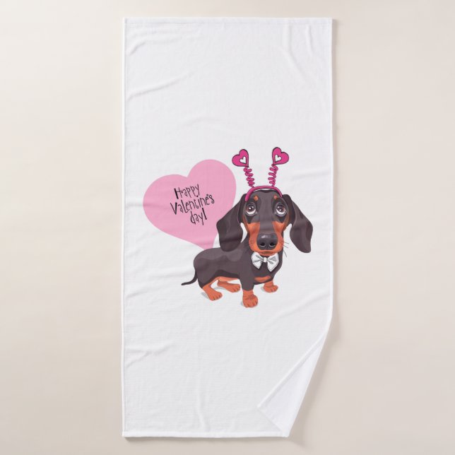 Jour de la Saint-Valentin (Serviette de bain)