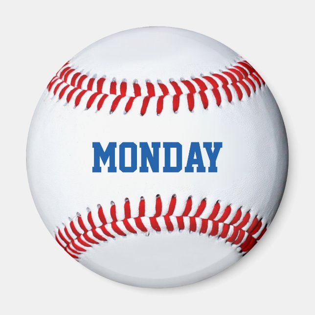 Jour De La Semaine Du Magnet Du Réfrigérateur De B (Devant)