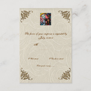 Jour de l'homme violon du mariage mort RSVP