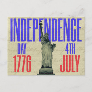 jour de l'indépendance 4 juillet Carte postale