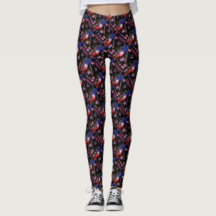 Jour de l'Indépendance Leggings Motifs