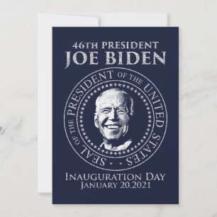 Jour de l'investiture 2021 Président Biden Carte d
