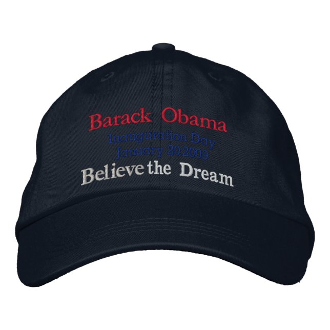 Jour de l'investiture d'Obama 2009_ Casquette brod (Devant)