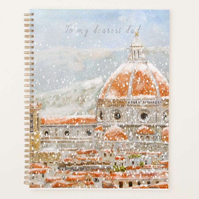 Jour de neige Italie Florence Cathédrale Duomo (Devant)