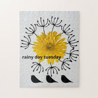 Jour de pluie Mardi Jardin Photo Art Jigsaw Puzzle