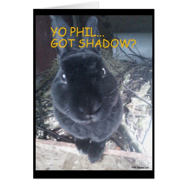 Jour de porc moulu/carte de Pâques (Devant)