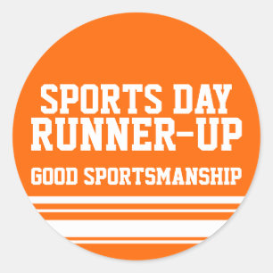 Jour de sport coureur-up sport autocollant d'adres