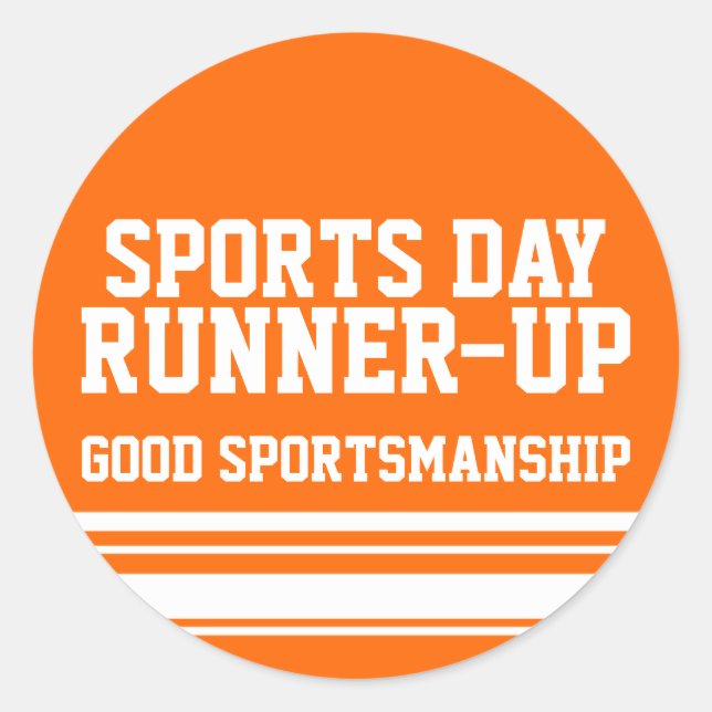 Jour de sport coureur-up sport autocollant d'adres (Devant)
