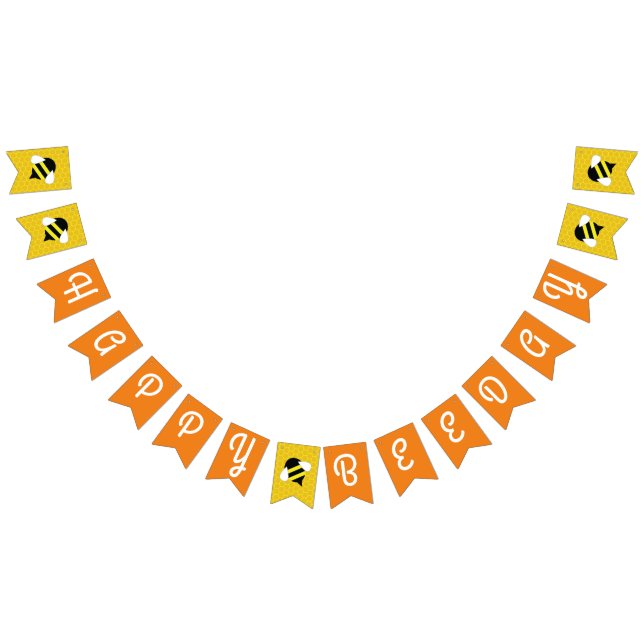 Jour des abeilles Bonne Bannière de Bunting Annive (Tout)