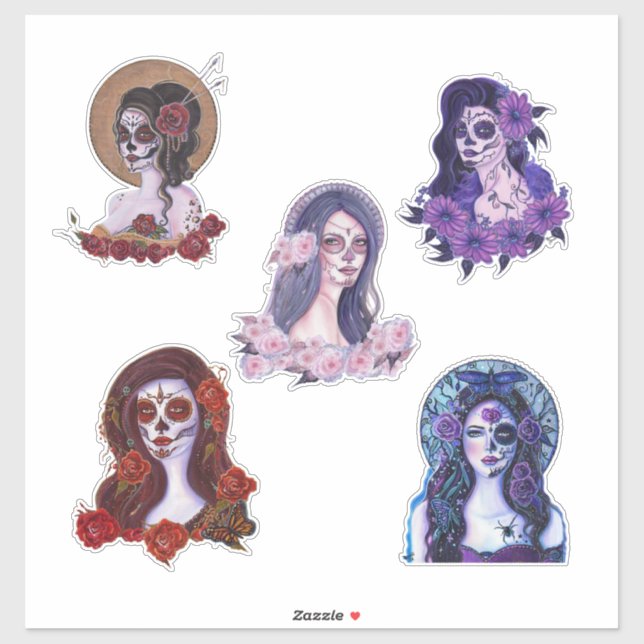 Jour des autocollants morts par Renee (Feuille)