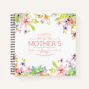 Jour des mères florales élégantes CARNET