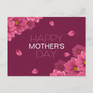 Jour des mères florales élégantes Carte postale