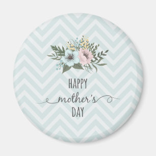 Jour des mères florales élégantes   Magnet
