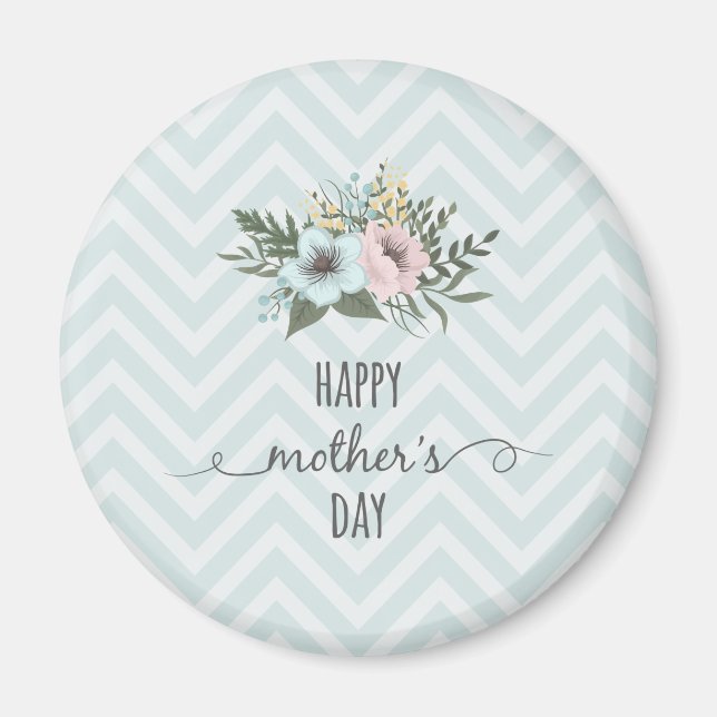 Jour des mères florales élégantes | Magnet (Devant)