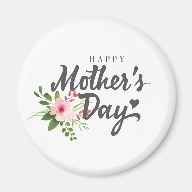 Jour des mères florales élégantes | Magnet (Devant)