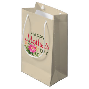 Jour des mères florales élégantes Sac cadeau