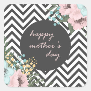 Jour des mères florales élégantes   Sticker