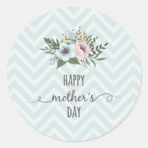 Jour des mères florales élégantes   Sticker