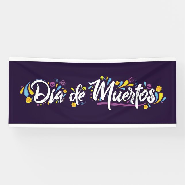 Jour des morts - Bannière Dia De Muertos (Horizontal)