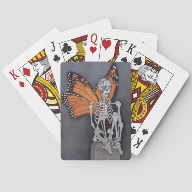 Jour des morts Cartes de jeu Papillon (dos)