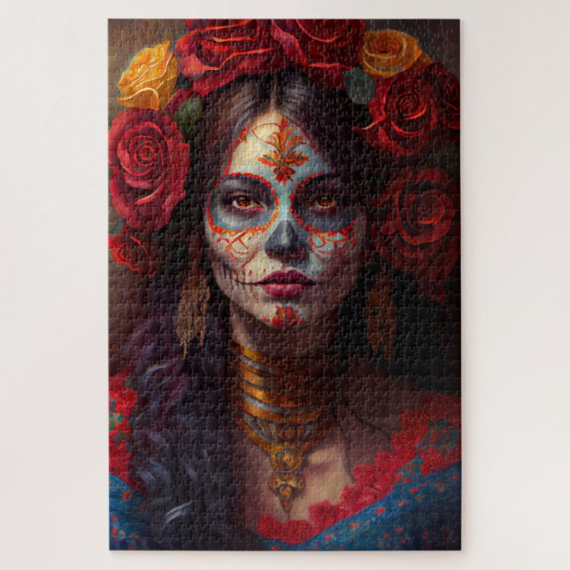 Jour des morts - Huile de femmes Puzzle (Vertical)