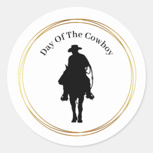 Jour des Stickers Silhouette Cowboy