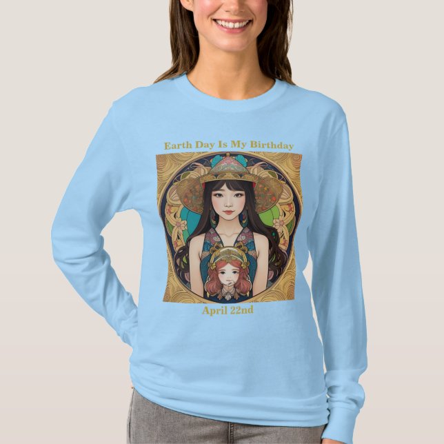 JOUR DES TERRES d'art AI Anniversaire T-shirt (Devant)