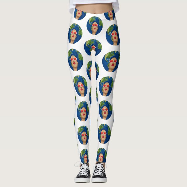 jour des terres de mère africaine leggings (Devant)