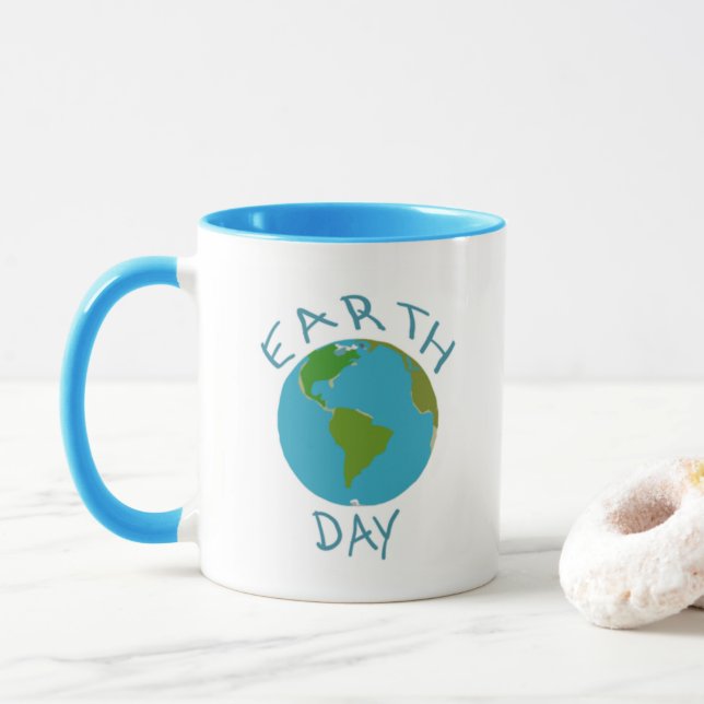 Jour des terres Mug (Avec donut)