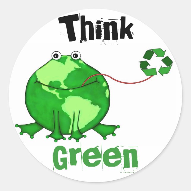 Jour des terres personnalisé / Stickers Penser Gre (Devant)
