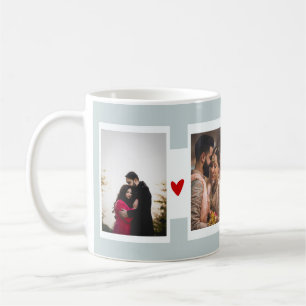 Jour des Valentines de Mug Collage de Quatre Photo