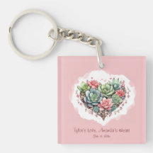 Jour des Valentines du Coeur Succulent Rose Cute