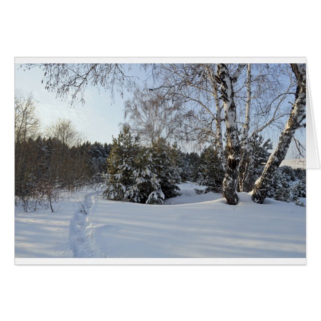 Jour d'hiver de neige (Devant horizontal)