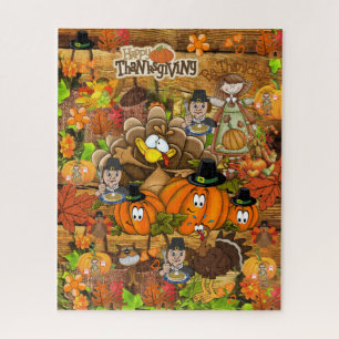 Jour du Bon thanksgiving des puzzles