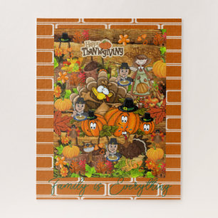 Jour du Bon thanksgiving des puzzles