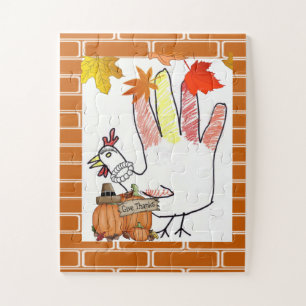 Jour du Bon thanksgiving des puzzles