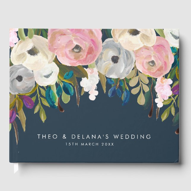 Jour du mariage Livre d'or Invité Registre de cons (Recto)