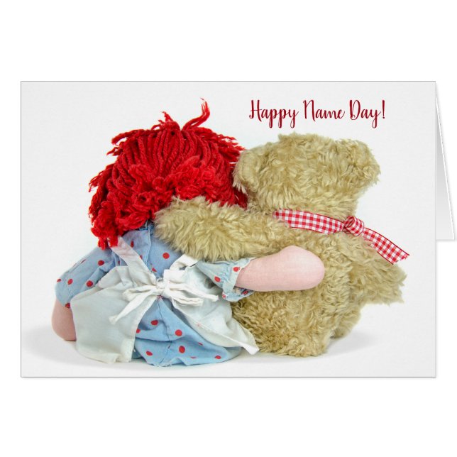 Jour du nom de la poupée de l'ours en peluche (Devant horizontal)