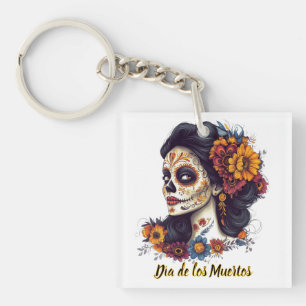 Jour élégant de la femme du crâne de sucre mort