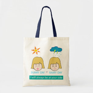 Jour ensoleillé, sac fourre-tout à jour pluvieux