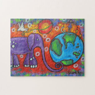 Jour et nuit sur la planète Terre Puzzle