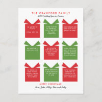 Jour férié année d'examen Noël Carte postale