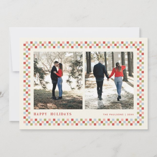 Jour férié Carte photo de vacances - Rouge (Devant)