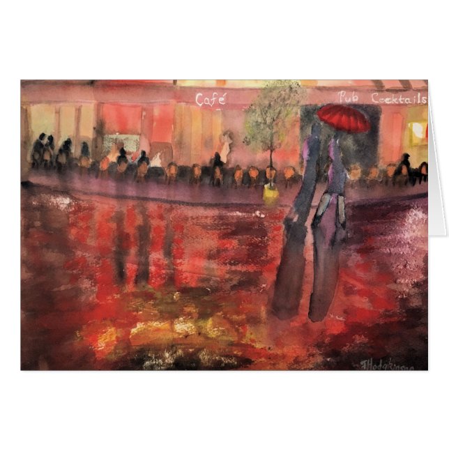 JOUR PLUVIEUX DANS LA CARTE DE PARIS (Devant horizontal)