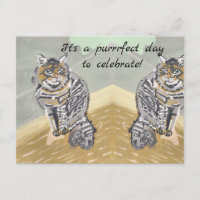 Jour purrrparfait pour célébrer la Carte Postale d