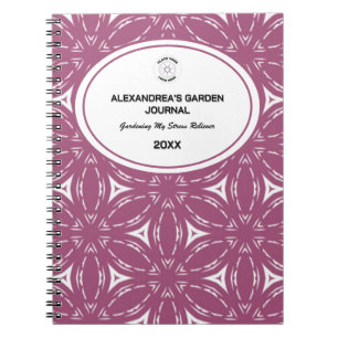 Journal à motif de fleurs aquarelles roses florale